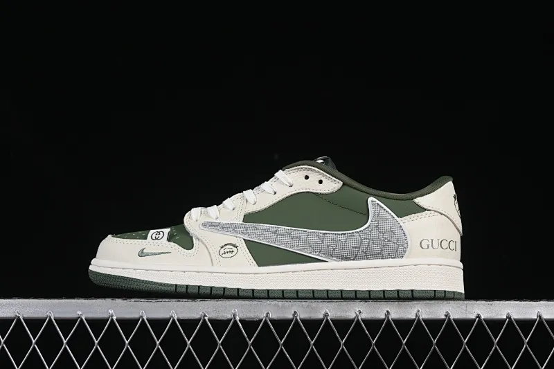 All categories Air Jordan Jordan series basketball shoes Air Jordan 1 Low High-end customized low-top sneakers Air Jordan 1 Low OG SP AJ1 Joe 1 Stucci co-branded black gray blue black hook low-top cultural casual sneakers XS2024-001